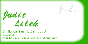 judit lilek business card